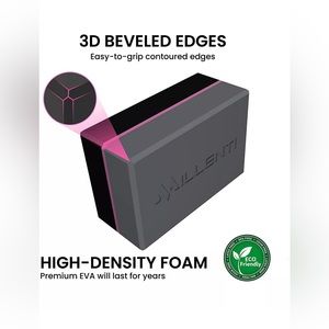 MILLENTI
Yoga Block-Premium Beveled Edge High Density-Lightweight Foam Block